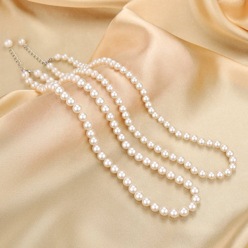 8-9mm White Freshwater VersaPearl Necklace - House Of Pearls